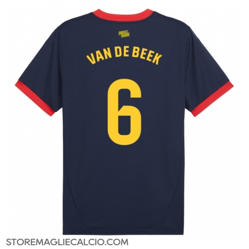 Girona Donny van de Beek #6 Maglia Gara Trasferta Repliche 2024-25 Maniche Corte Girona Donny van de Beek #6 Maglia Gara Trasferta Repliche 2024-25 Maniche Corte